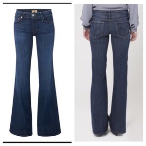 Mother Low-Rise Flare Leg Jeans