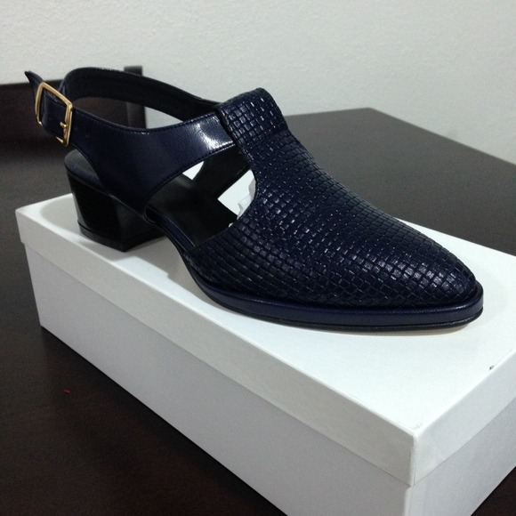 American Apparel Shoes - Everette Mule Navy NEW