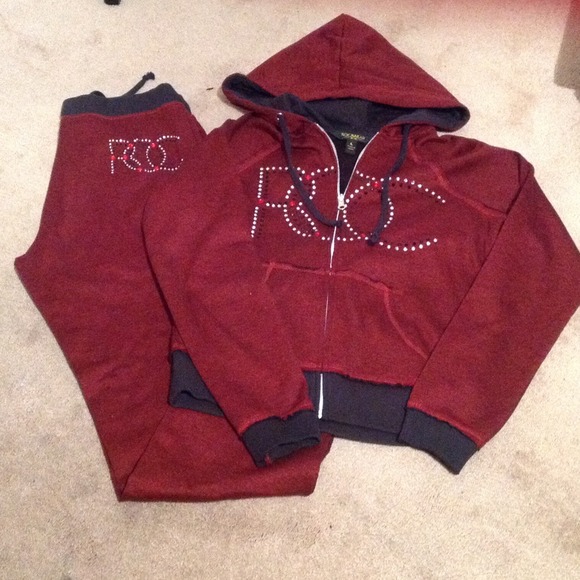 Rocawear Other - Red/Black Rocawear Sweatsuit