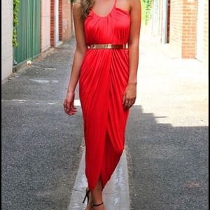 New with tags sexy red maxi dress