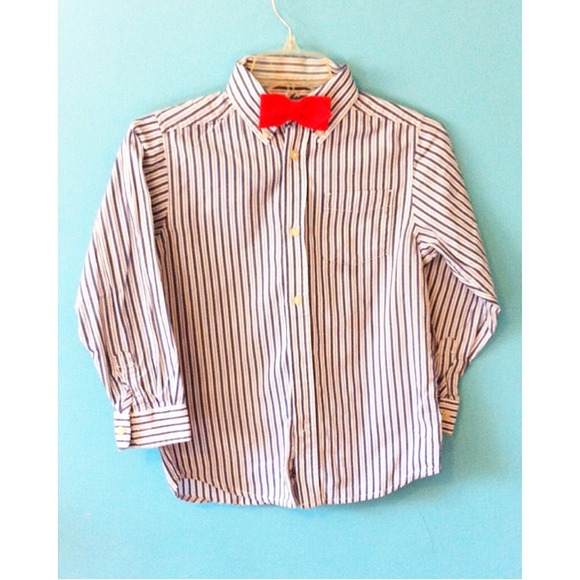 boys log-sleeve button-down shirt