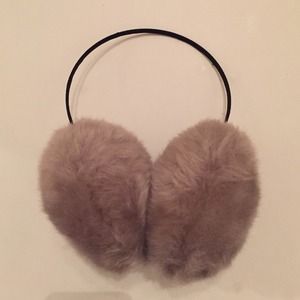 New super chic grey earmuffs