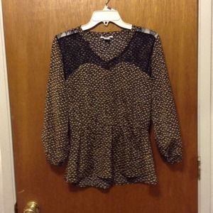 Bar III peplum top- perfect condition!
