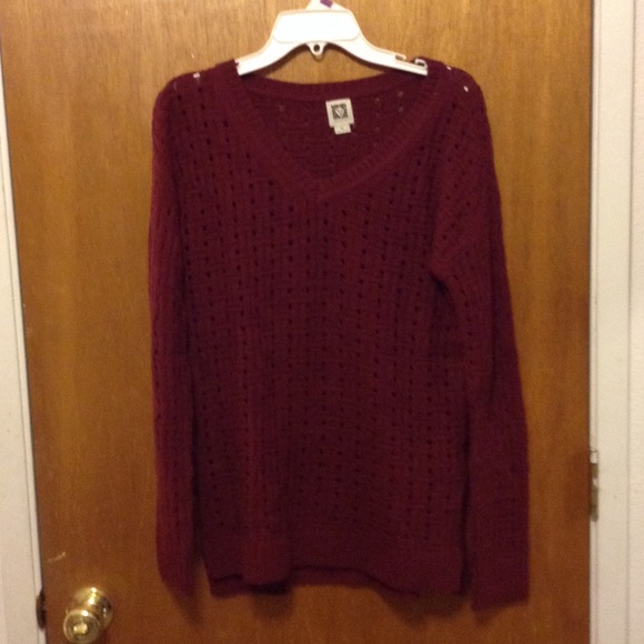 Burgundy Anne Klein Sweater!