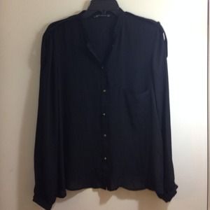 Zara black blouse