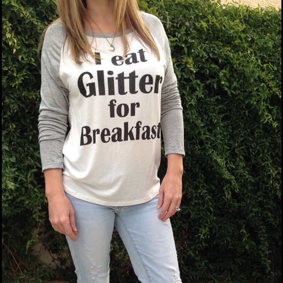 Glitter jersey top - Picture 3 of 3