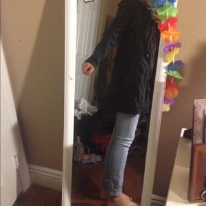 super cute black military jacket