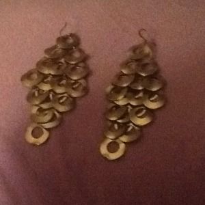 Gold Waterfall Earrings