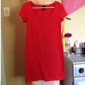 H&M Red Basic Dress