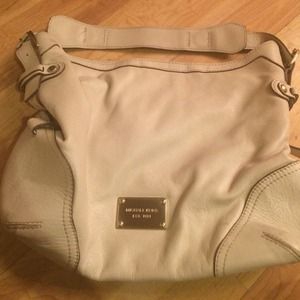 Authentic Michael kors white leather purse