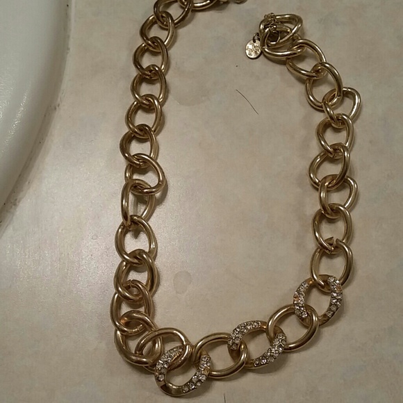Gold tone with Rhinestone Necklace