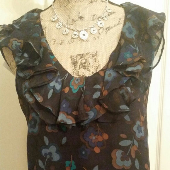 Beautiful navy blue blouse