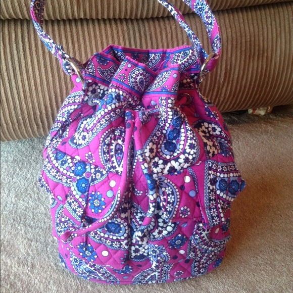 Large drawstring Vera Bradley purse