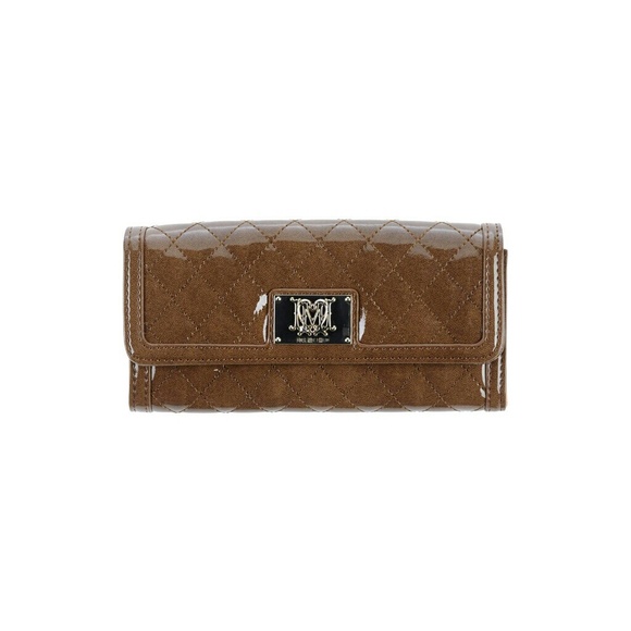 NWT LOVE MOSCHINO PATENT CONTINENTAL CLUTCH WALLET