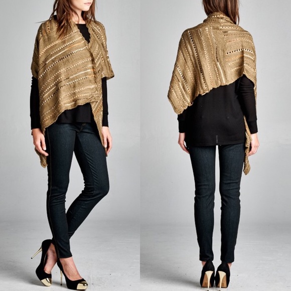 ๐ ๐ The ADONA Knit poncho - MOCHA - Picture 2 of 4