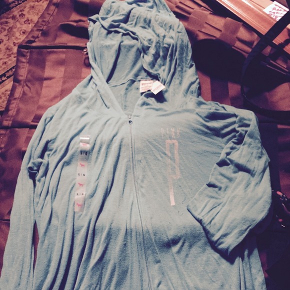 PINK Victoria's Secret Tops - Victoria's Secret light weight pink jacket