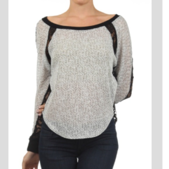 Duo Fabric Raglan Sleeve Top - Picture 2 of 4