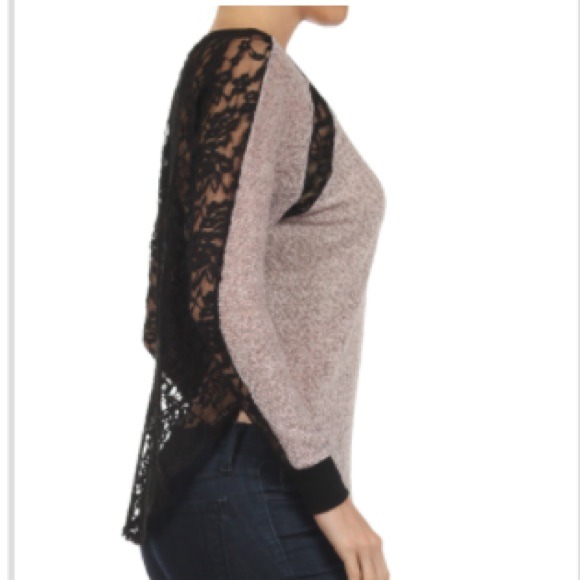 Duo Fabric Raglan Sleeve Top - Picture 3 of 4