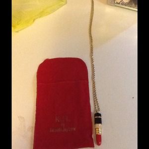 Reduced! Kenneth Jay Lane lipstick necklace!