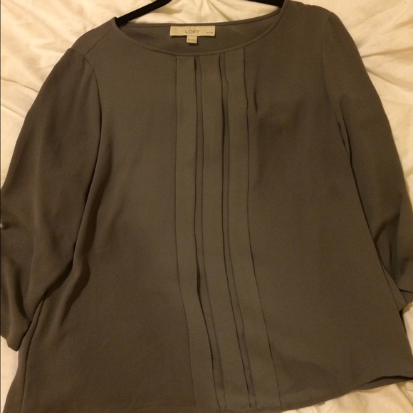 Ann Taylor Loft blouse with pleats