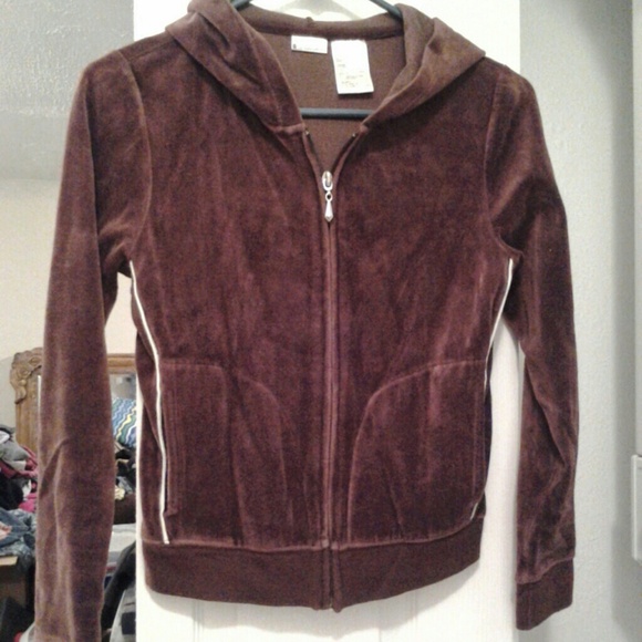 No Boundaries Brown velour jacket