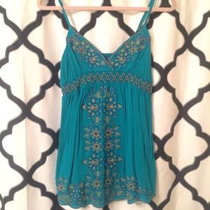 🚫SOLD🚫Bright Teal Tunic Tank