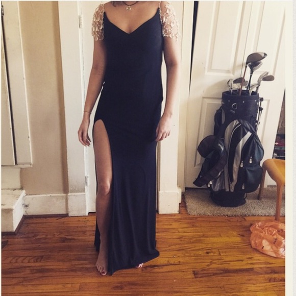 Black La Femme prom dress