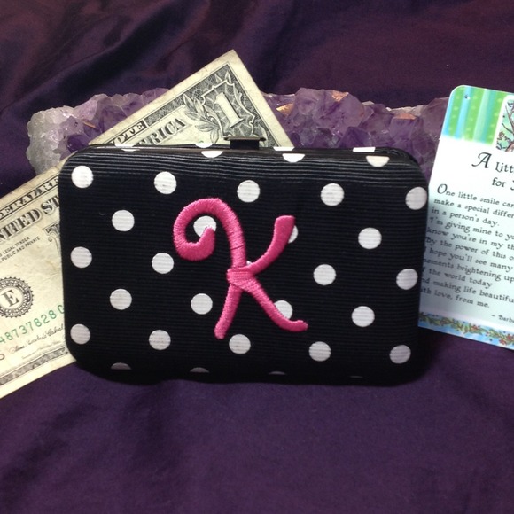 Clutches & Wallets - Monogrammed "K" Wallet