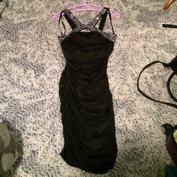 Jeweled Keyhole Dress