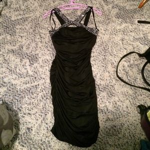 Jeweled Keyhole Dress