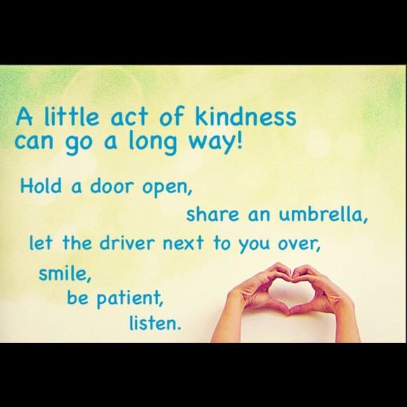 An act of kindness is like a yawn! It is catchy!