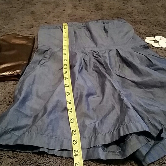 Denim satin Romper - Picture 2 of 4