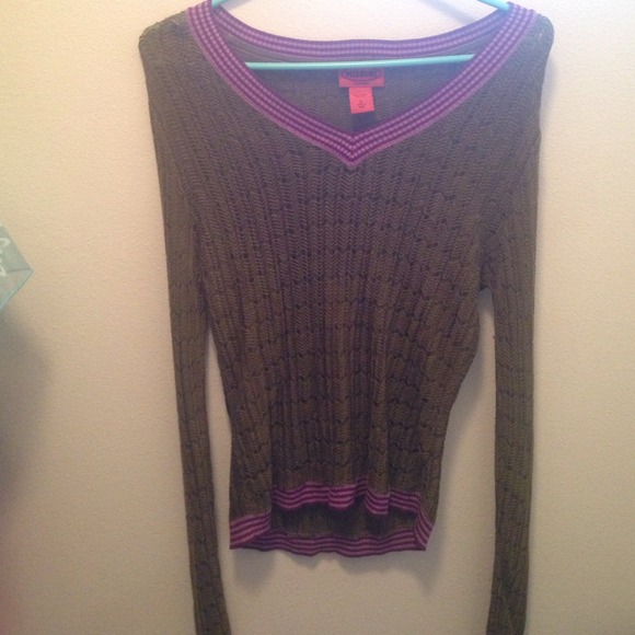 Missoni for Target XL Green & Purple Sweater