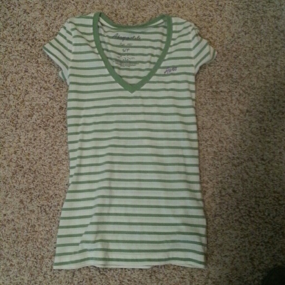 Aeropstle striped v-neck