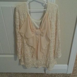 Lace long sleeve blouse