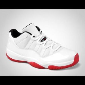 Brand New never worn Jordan xi low- Red & White
