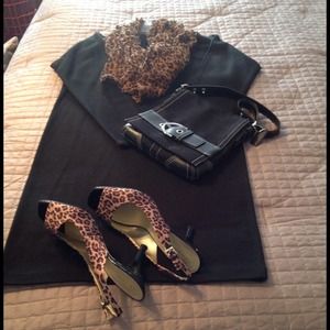 Liz Claiborne Black Sweater Dress