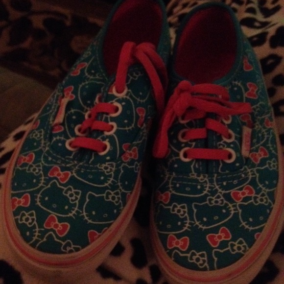 Little girls size 12 hello kitty vans