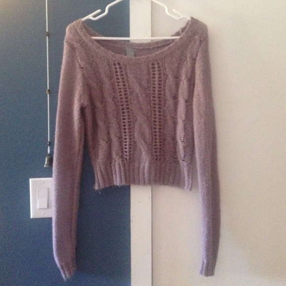 Sale! Dark rose knit sweater