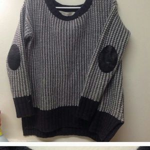 Zara knit sweater with elbow patches