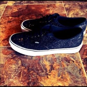 Black sequin vans
