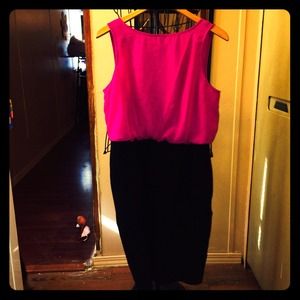 Worthington Fuchsia and Black Dress