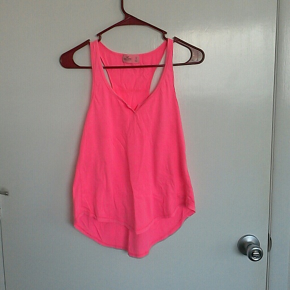 Neon Pink High-Low Tank