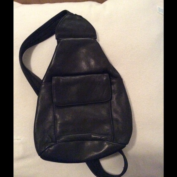 Tignanello over the shoulder leather backpack