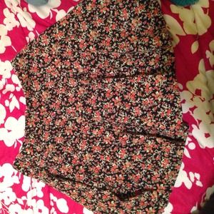 Floral Skater Skirt