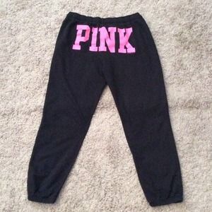Victoria's Secret pink 3/4 comfy sweatpants