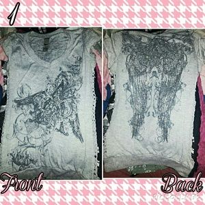 Rhinestoned like new top