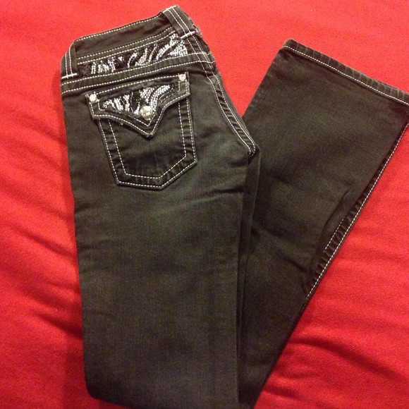Black Miss Me Jeans Size: 28
