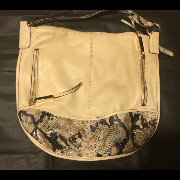 B Mackowsky cream and Python bag - Picture 3 of 4