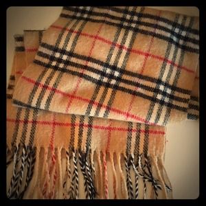 Plaid Wool Scarf